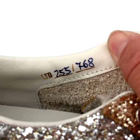 Golden Goose Limited SuperStar Bicolor Low Rise Sneaker Silver Gold Size 39 (9) - Picture 7 of 13